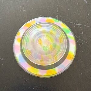 MagSafe Pop Socket, yellow pink & orange pattern